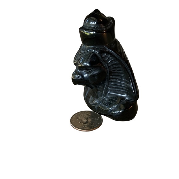 Obsidian Horus Carving 3” - Picture 3 of 8
